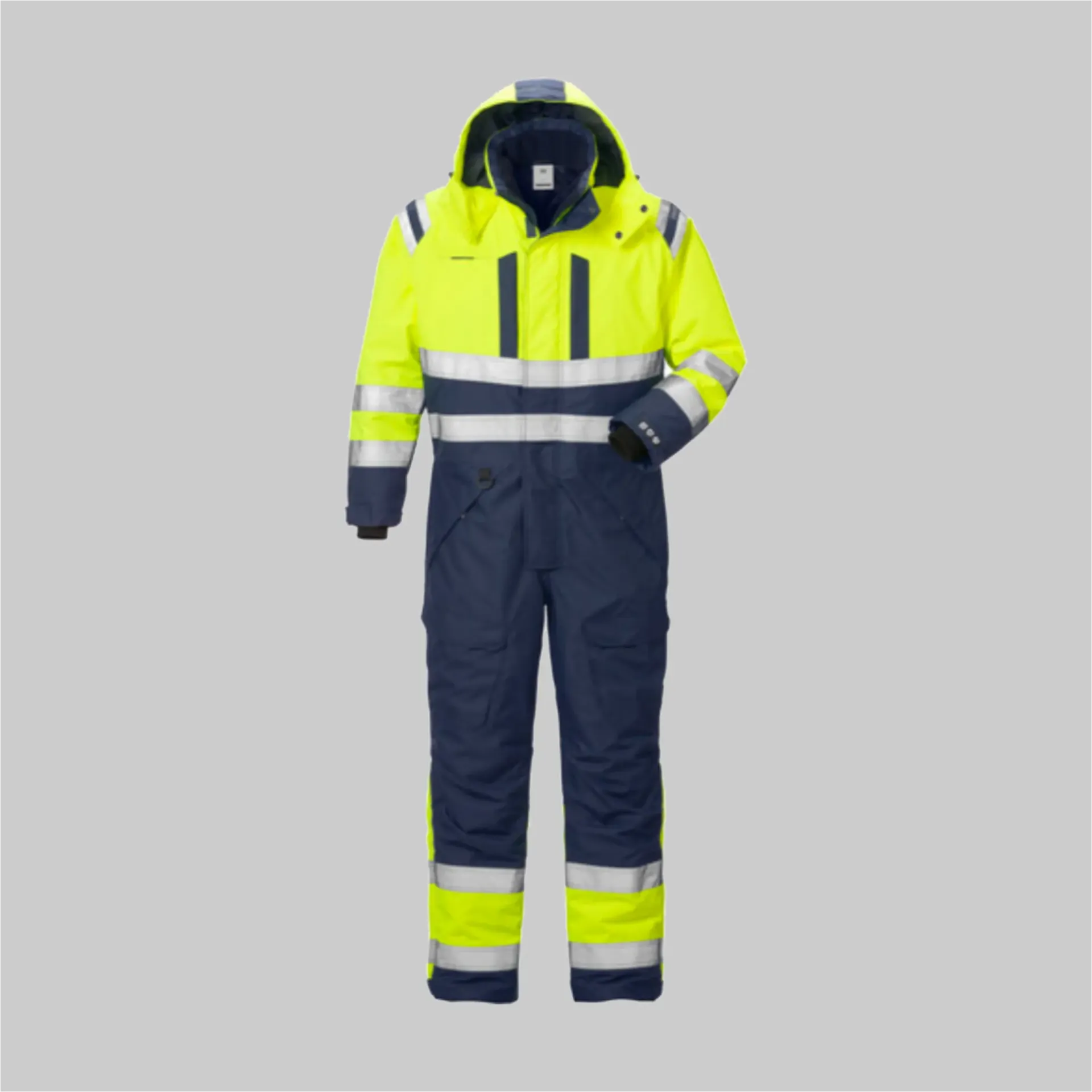 FK 119627 High Vis Airtech® Winteroverall Kl. 3 8015 GTT (171 (Warnschutz-Gelb/Marine), S)