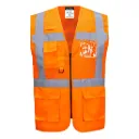 PW C496 Port West Madrid Hi-Vis Mesh Exekutiv Weste