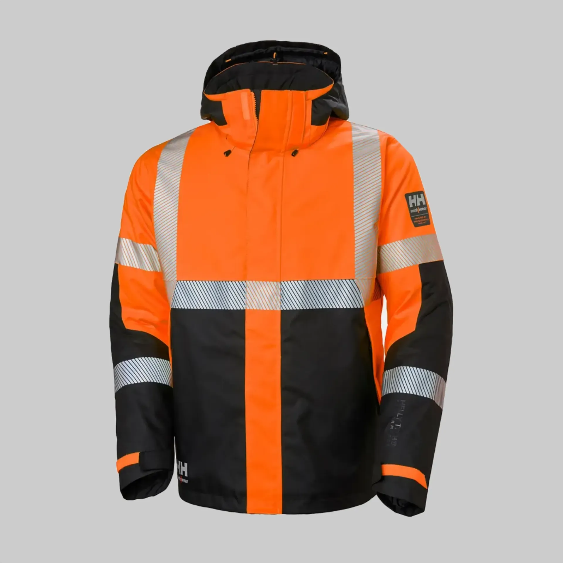 HH 71372 Helly Hansen ICU Hi Vis Isolierte Winterjacke (S, 269 (orange/charcoal))
