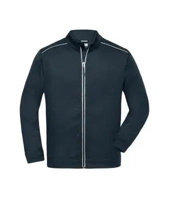 JN 898 Men's Knitted Workwear Fleece Jacket - SOLID (navy/navy, XS)