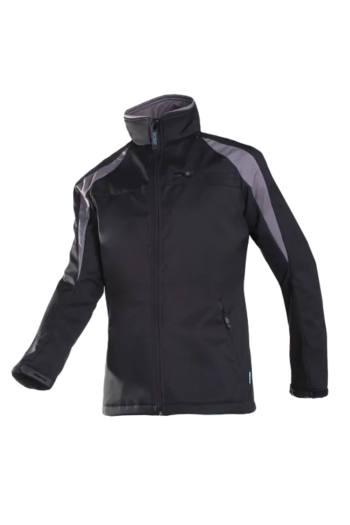 316 9834 Sioen Piemonte Softshelljacke (128 rot/schwarz, S)