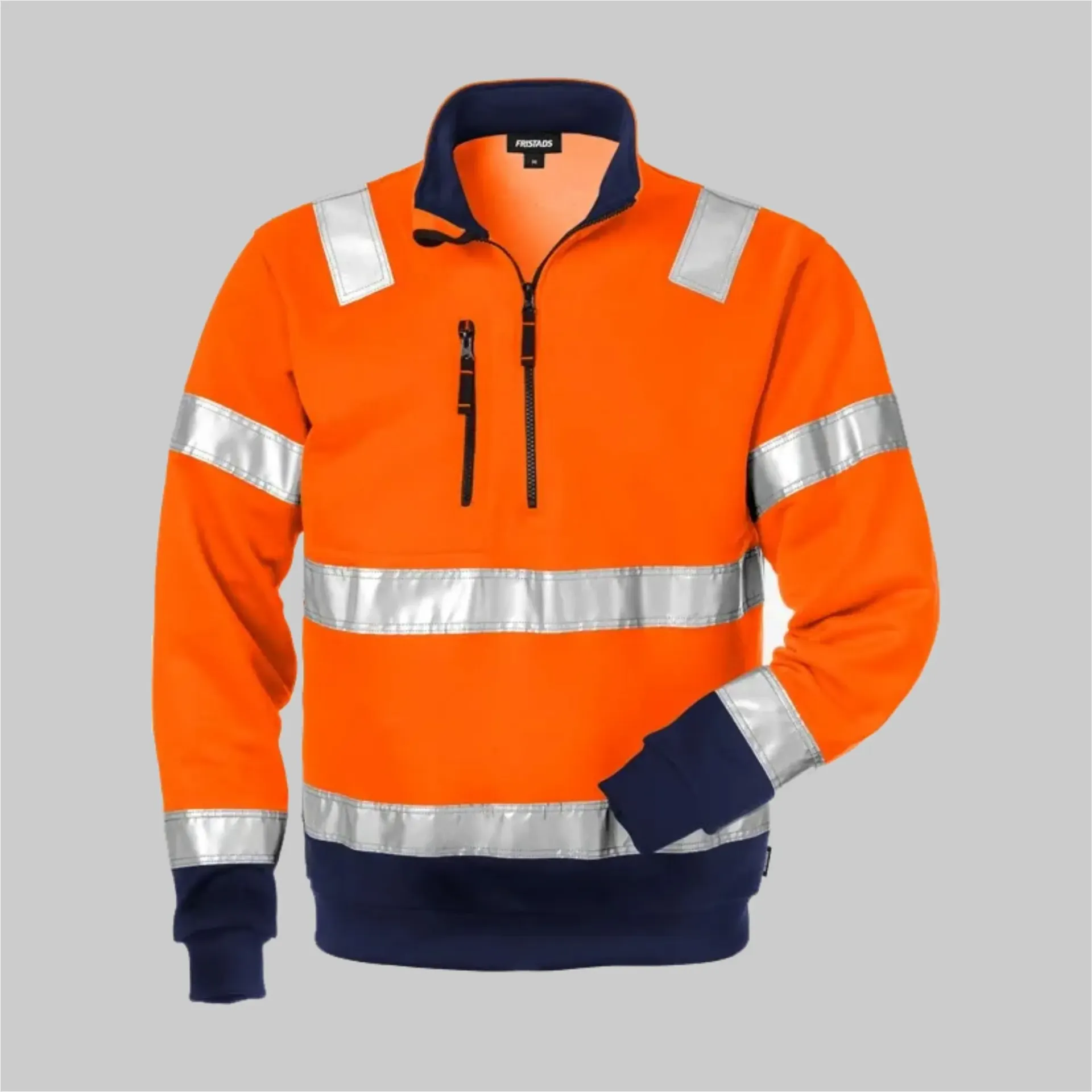 FK 100134 High Vis Zipper-Sweatshirt Kl. 3 728 SHV (171 (Warnschutz-Gelb/Marine), XS)