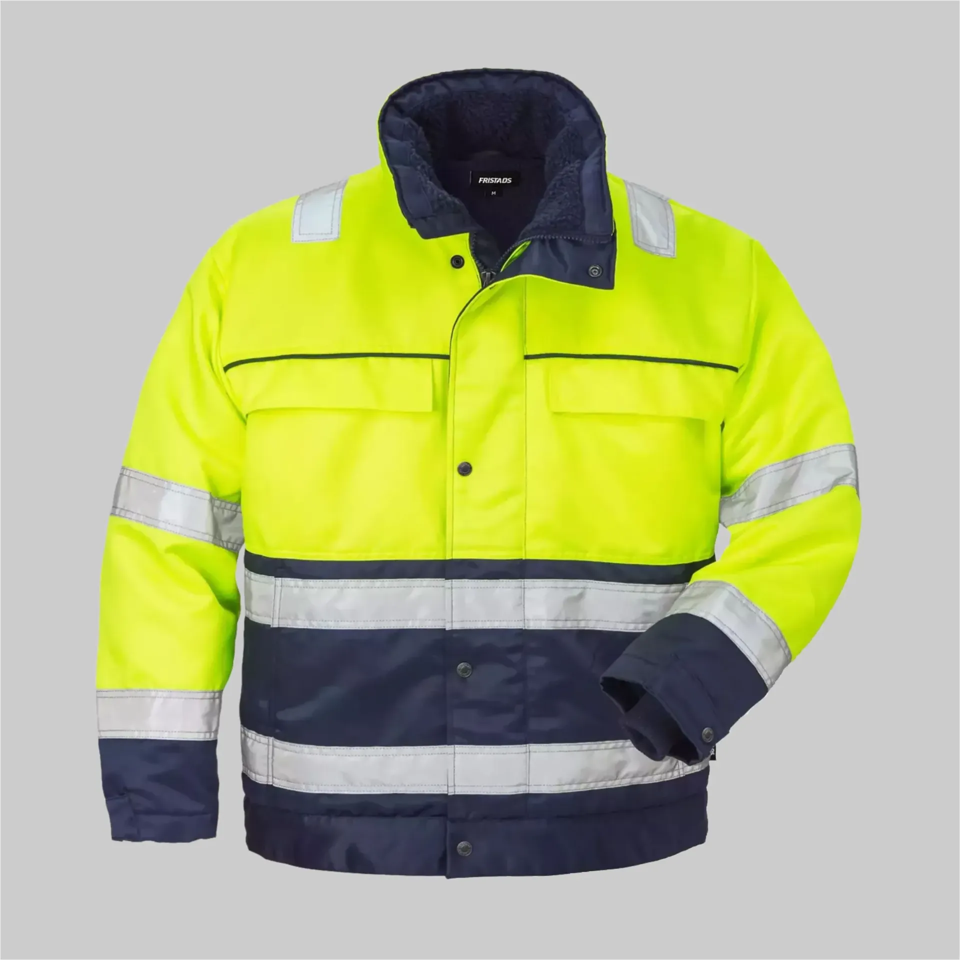 FK 100496 High Vis Winterjacke Kl. 3 444 PP (171 (Warnschutz-Gelb/Marine), XS)