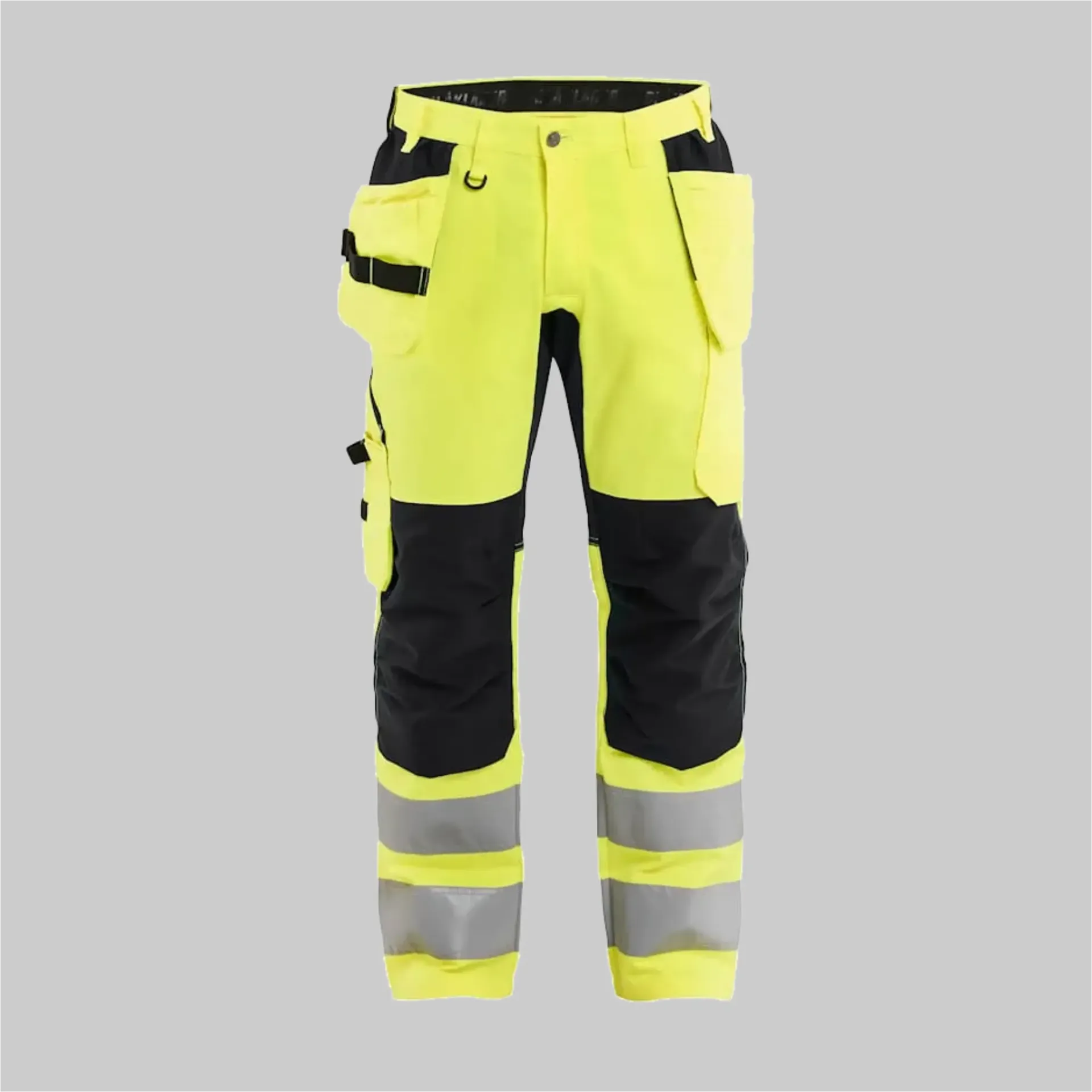 BK 1552 High Vis Arbeitshose mit Stretch (3389 High Vis Gelb/Marineblau, D21)