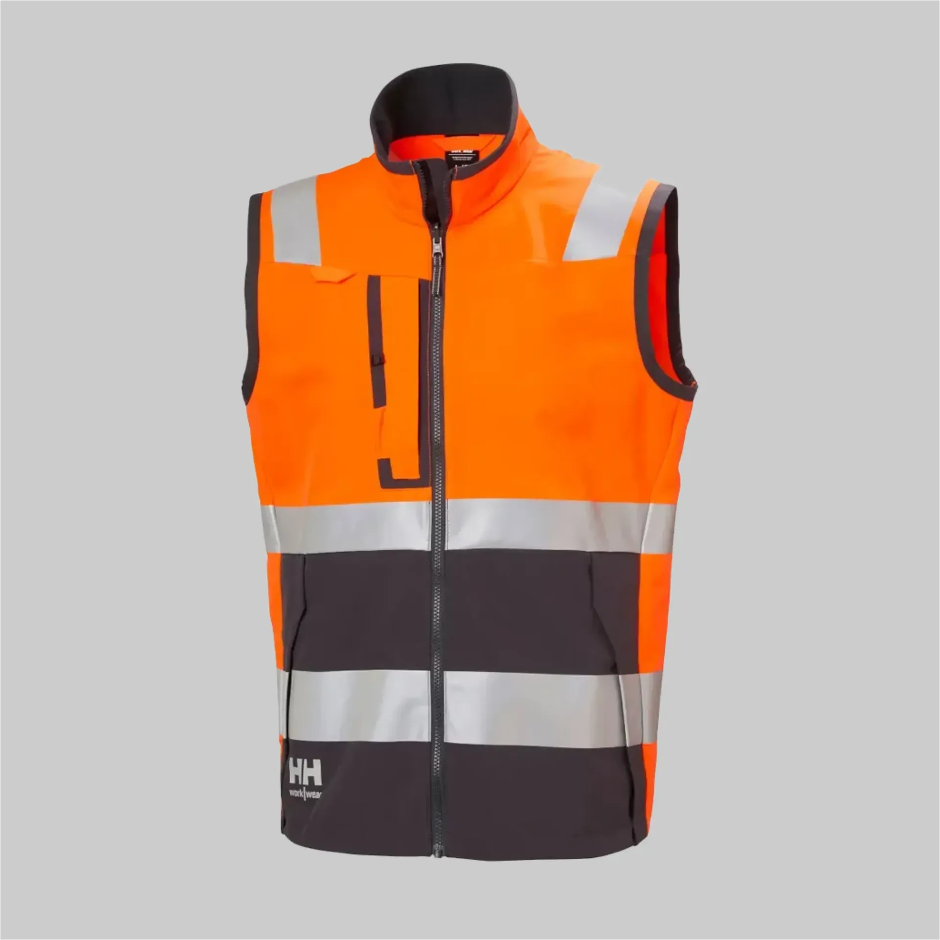 HH 74030 Helly Hansen Alna 4X Hi Vis Tech Weste (269 (orange/charcoal), XS)